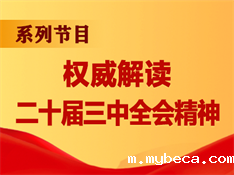 系列节目权威解读 二十届三中全会精神